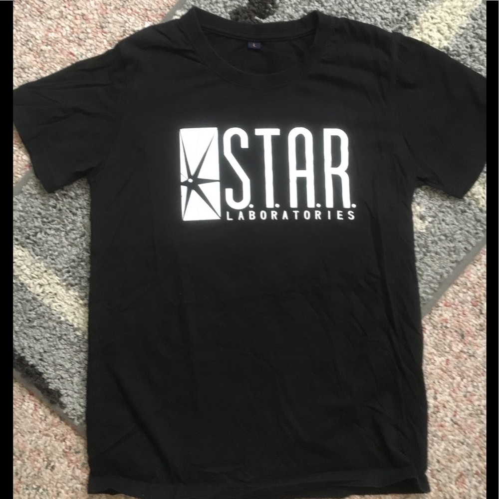 Unisex star lab flash Barry Allen t shirt